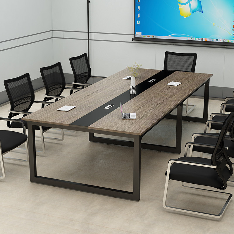 定制会议桌长桌简约现代办公桌椅组合小型会议室洽谈桌长条桌子工