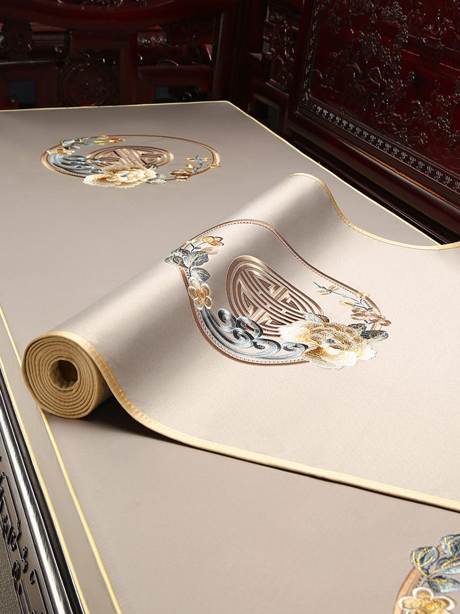 新中式沙发垫轻奢高级感红木沙发盖布防滑坐垫套罩沙发巾四季通用