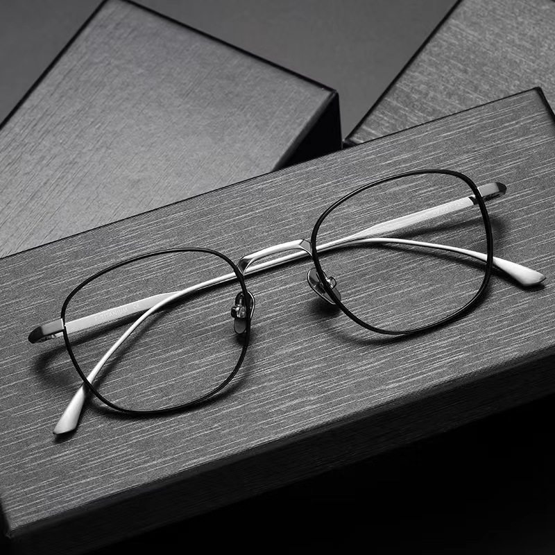设计师手作日本小众超轻纯钛方形近视眼镜框男潮复古文艺镜架女,ZIPPO/瑞士军刀/眼镜,眼镜架,淘宝优惠券,粉丝福利购,淘宝优惠卷