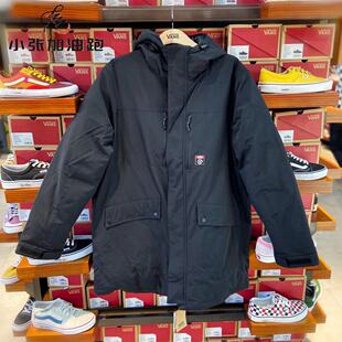 VANS范斯冬季男款黑长款保暖工装羽绒夹克羽绒服VN0A4BQ4BLK/FTZ