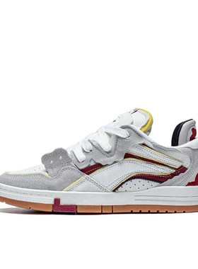 李宁女鞋2021冬季新款唯吾PRO拼色低帮轻便运动休闲板鞋AECR044-1