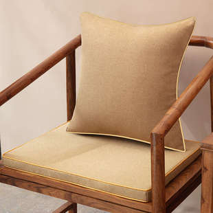 茶椅坐垫新中式红木椅子圈椅茶桌太师椅靠垫茶艺茶室抱枕沙发座垫