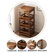 博古架小型茶柜置物架非实木中式 茶叶茶具展示架落地多功能收纳柜
