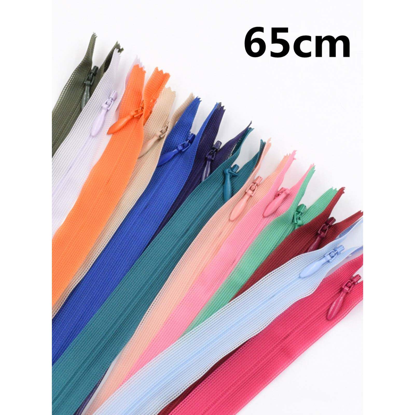 YKK2号丝边隐形拉链 闭口有锁 裙子抱枕拉锁 连衣裙后背拉链65cm