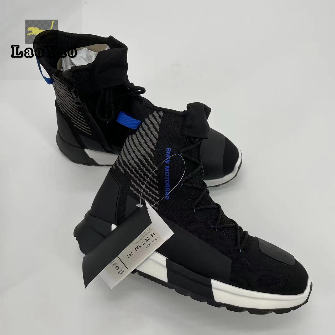 摩托车机车骑行靴 SneakerKnitLite透气厚底moto骑士编织款休闲鞋