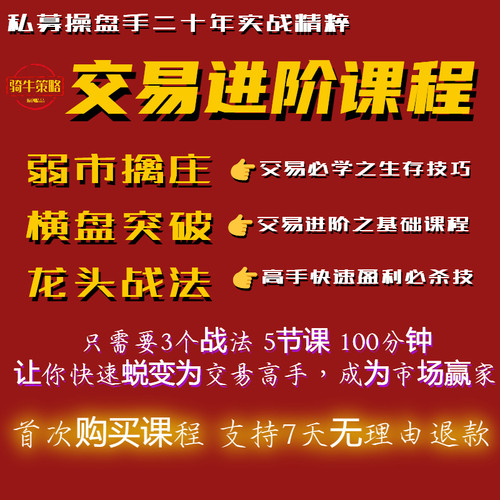 股票交易课程量化策略高实战价值