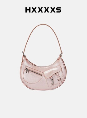 HXXXXS朋克系列半月包小号原创小众设计单肩腋下小挎包女新款2023