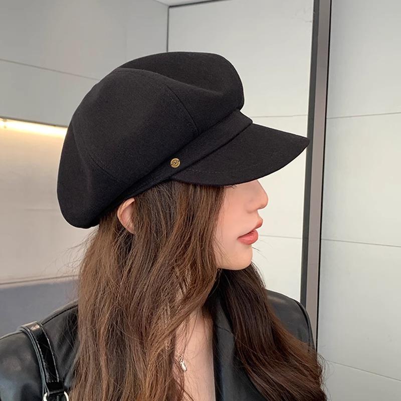 Classykey帽子女黑色贝雷帽