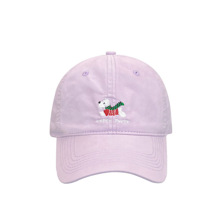 Classy key新加坡设计师联名款百搭显脸小鸭舌帽小狗刺绣棒