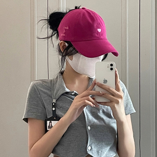 Classy key新加坡设计师联名款防晒半空顶鸭舌帽子显脸小棒球帽女