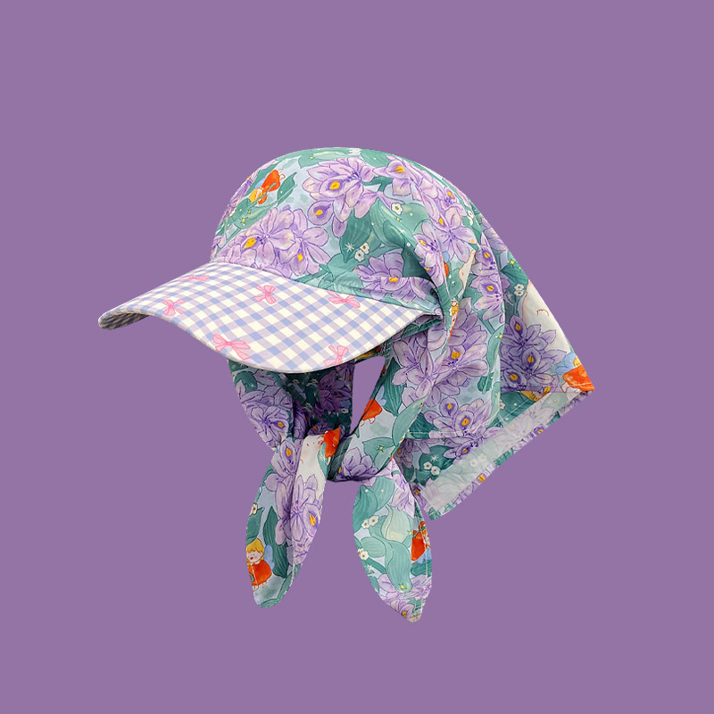 Classy key新加坡设计师联名款拍照显脸小莫奈的花园三角巾