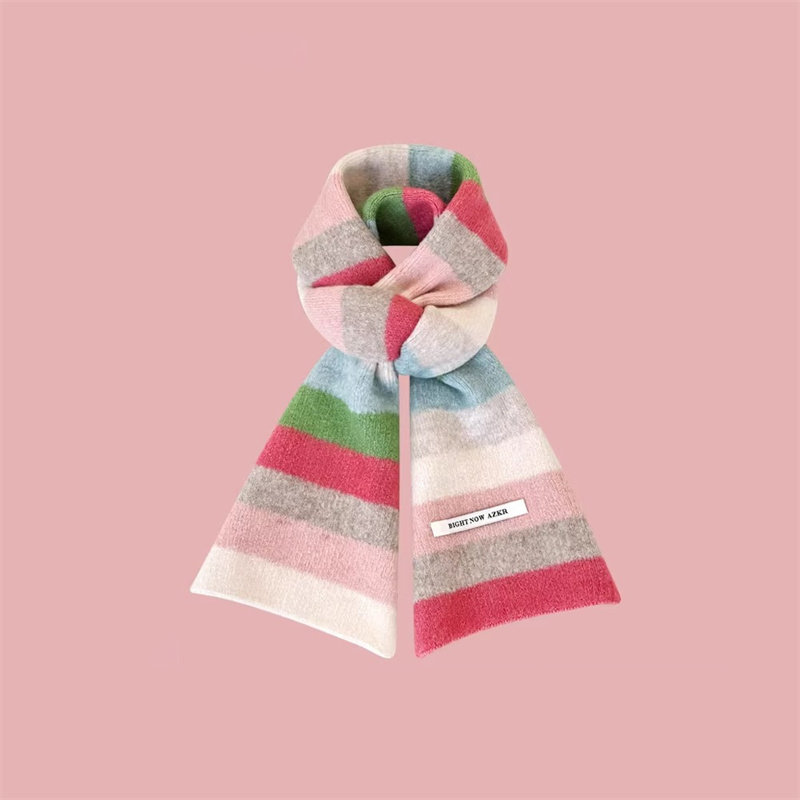 Classy key新加坡设计师联名款秀禾保暖针织彩虹围巾羊毛小围脖女,女装/女士精品,秀禾服,淘宝优惠券,粉丝福利购,淘宝优惠卷