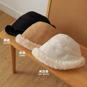 Classy key新加坡设计师联名款 气质素雅盆帽加厚保暖帽子女渔夫帽