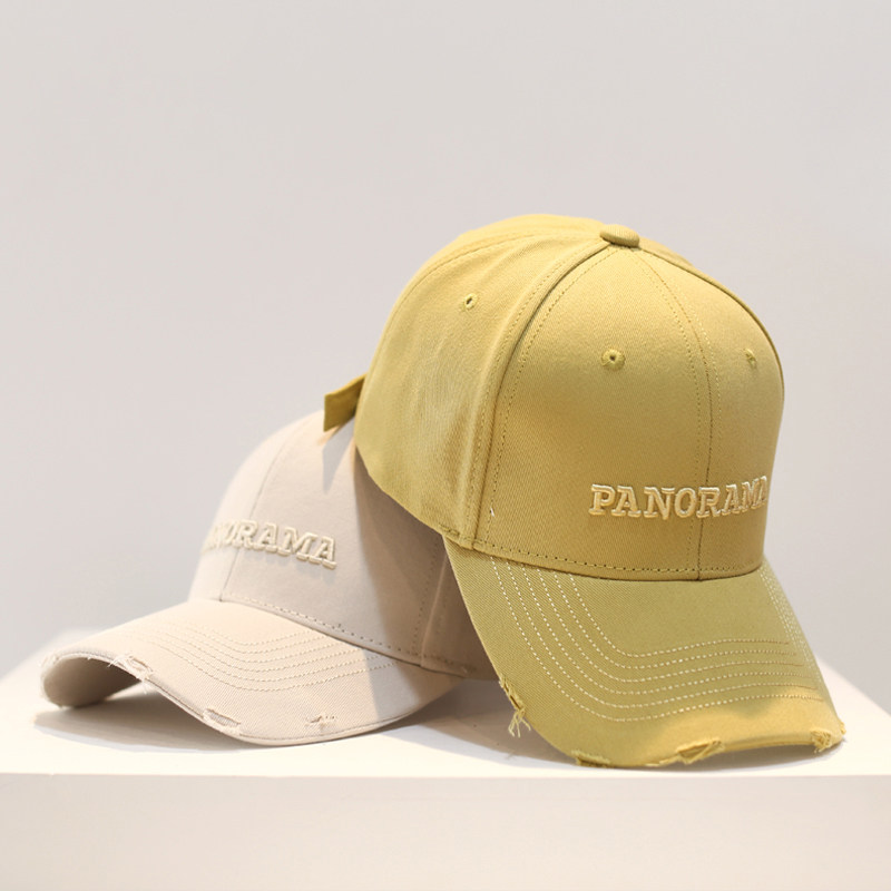 Classy key新加坡设计师联名款时尚字母棒球帽做旧硬顶显瘦