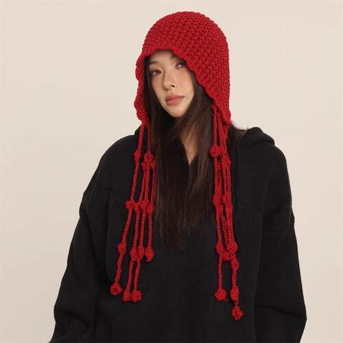 堆堆帽流苏新加坡设计师联名款