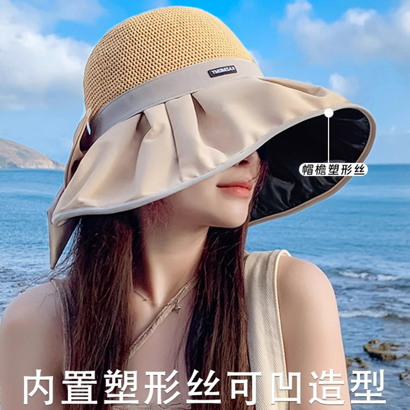 Classy key新加坡设计师联名款黑胶渔夫帽防晒遮阳帽夏季大