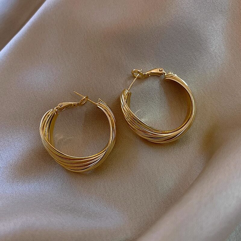 Classy key新加坡设计师联名款小众设计耳饰鞋扣耳圈纯银针耳环女