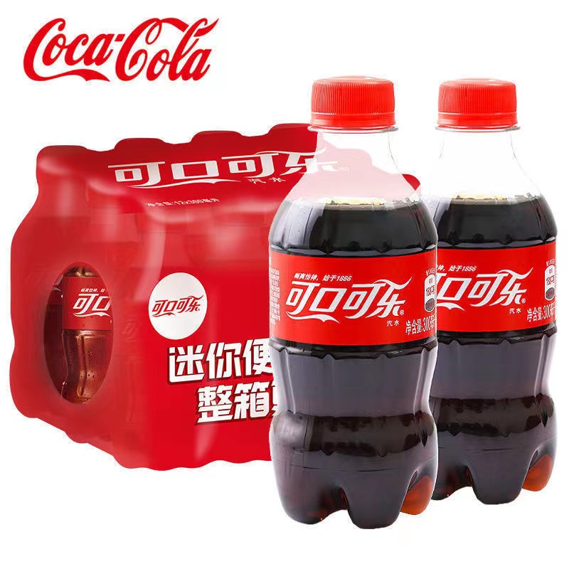 Coca-Cola/可口可乐【包邮】300ml*6瓶碳酸汽水方便携带小瓶装-封面
