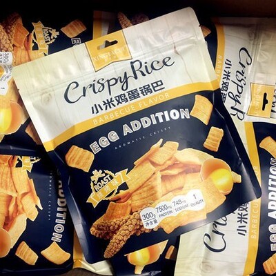 星芭脆小米鸡蛋锅巴五香味烧烤味