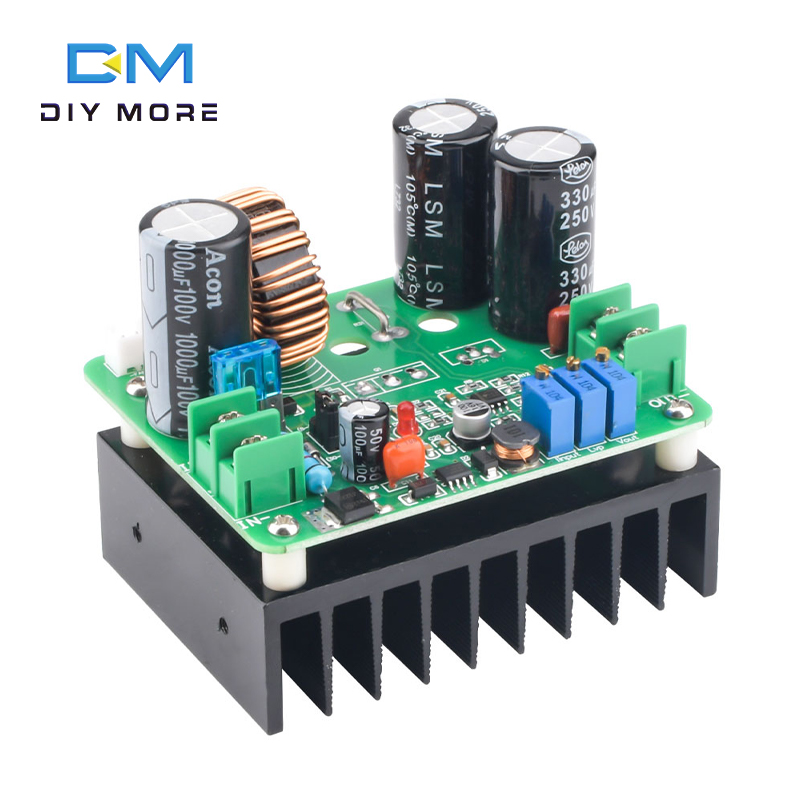 900W大功率升压板直流稳压恒流可调12V-130V 15A充电器电源模块