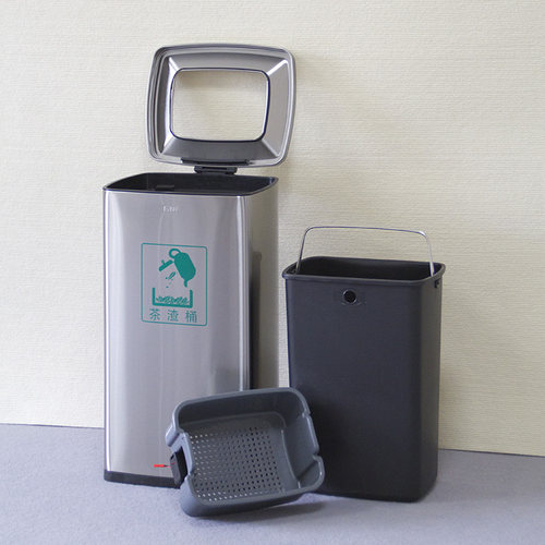 水满提示※智能茶渣桶25L不锈钢