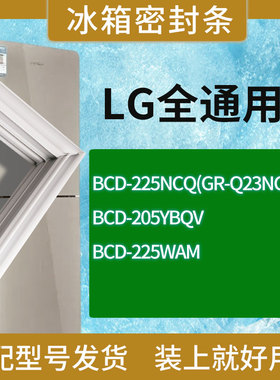 适用LG冰箱BCD-225NCQ(GR-Q23NCL) 205YBQV 225WAM门密封条胶条圈