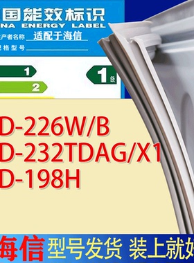 适用海信冰箱BCD-226W/B 232TDAG/X1 198H门密封条胶条吸力磁条