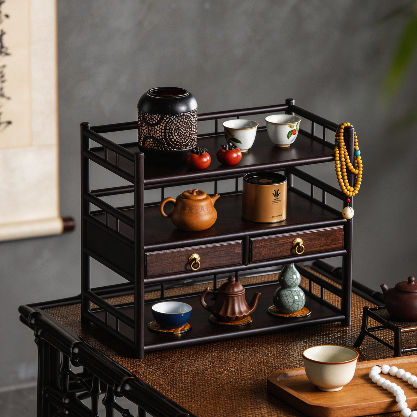 新中式茶具茶道茶壶架子
