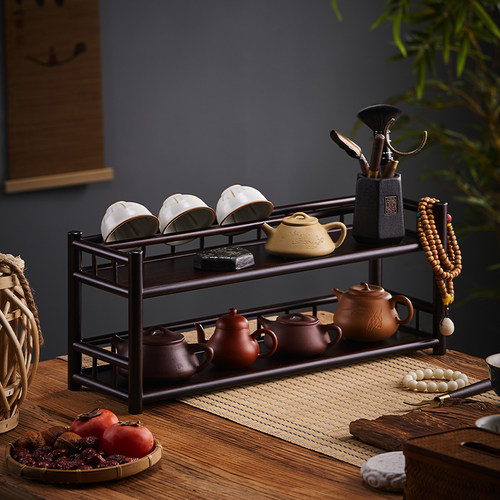 中式茶杯架子茶具收纳茶棚