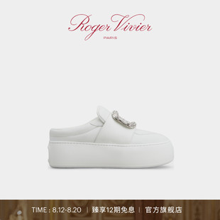 七夕礼物 Vivier Roger Up皮革穆勒拖鞋 RV女鞋 Viv