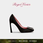 RV女鞋 Trompette喇叭跟织物高跟鞋 Vivier 新品 新年礼物 Roger