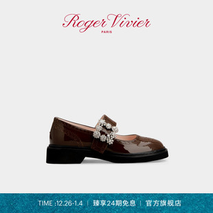 24期免息 Viv Roger RV女鞋 Rangers漆皮玛丽珍鞋 Vivier