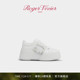 新年礼物 Viv Roger Vivier RV女鞋 Skate饰扣厚底休闲鞋 小白鞋