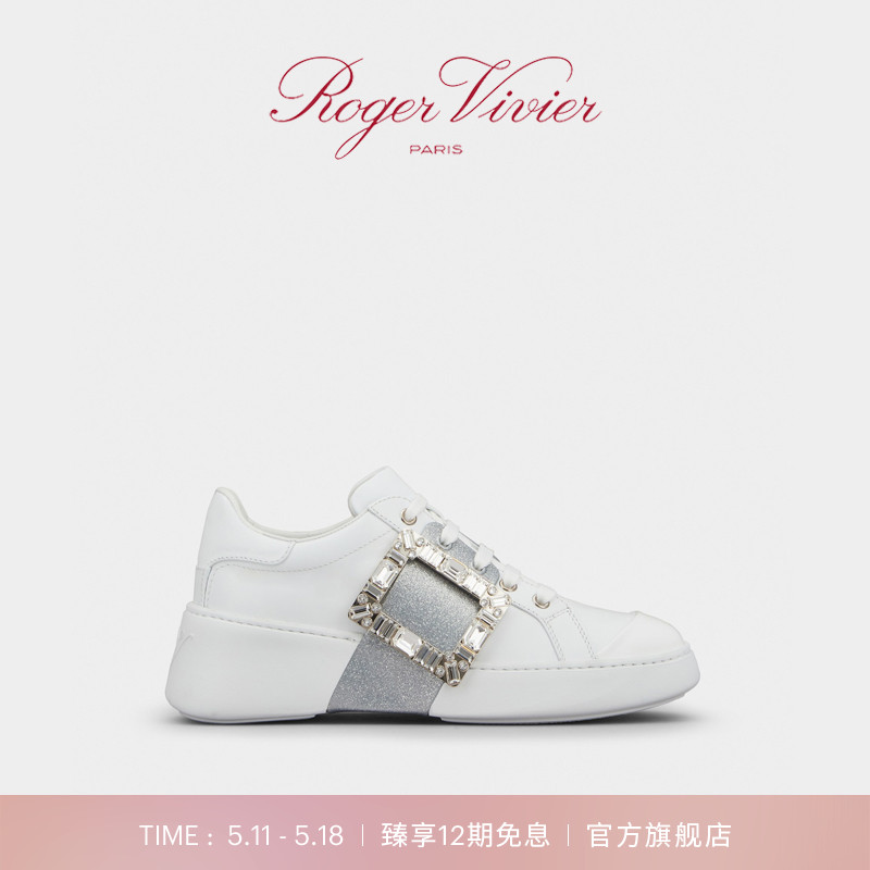 Roger Vivier/RV女鞋Viv Skate复古钻扣休闲鞋松糕鞋-封面