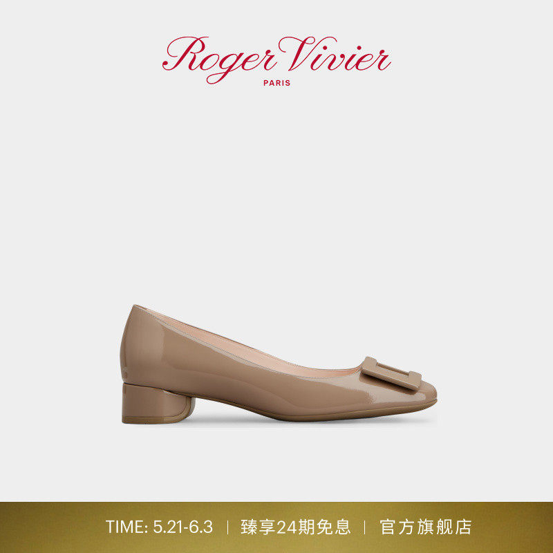 【24期免息】Roger Vivier/RV女鞋芭蕾舞鞋浅口单鞋