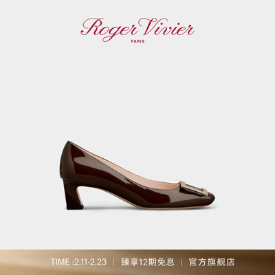 【礼物】Roger Vivier/2025秋冬RV女鞋Trompette喇叭跟高跟鞋