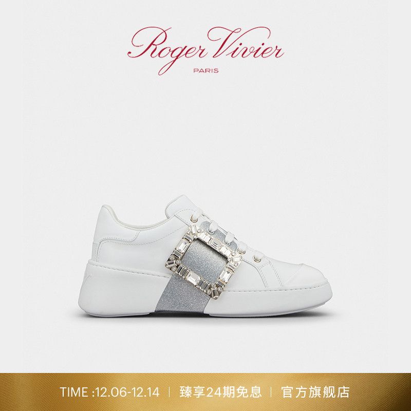 RV复古钻扣女鞋休闲鞋