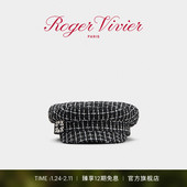 新年礼物 Roger Vivier RV配饰Broche Vivier格子呢水手帽