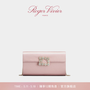 2024夏季 新款 Vivier Roger RV女包花扣信封包