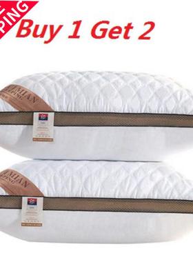 一对酒店成人家用双人清仓特价枕头套枕芯 2pcs set bed pillow
