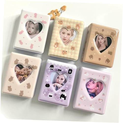Cartoon Bear Photo Album 3 Inch Photocard Holder Korean Idol