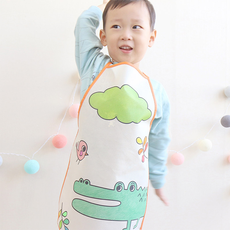 元旦儿童围裙 画画衣防水幼儿园diy美术课绘画涂鸦印字宝宝围兜,玩具/童车/益智/积木/模型,白模填色/模具彩绘/石膏娃娃,淘宝优惠券,粉丝福利购,淘宝优惠卷