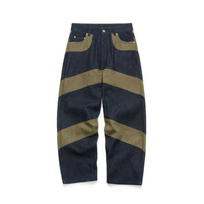 ESOTERIC THING 拼接原色牛仔裤 PANEL DENIM JEANS