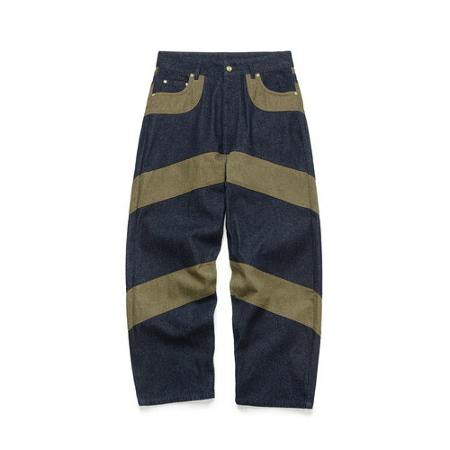 ESOTERIC THING 拼接原色牛仔裤 PANEL DENIM JEANS