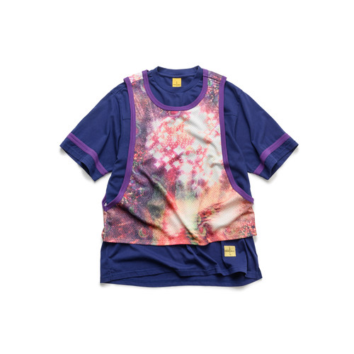 ESOTERIC喜行乐真两件印花背心短袖LAYERED TEE WITH PRINTEDVEST