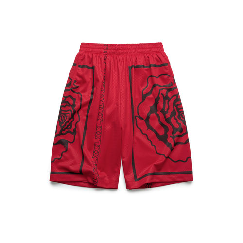 ESOTERIC喜行乐玫瑰印花篮球短裤ROSE PRINT BASKETBALL SHORTS
