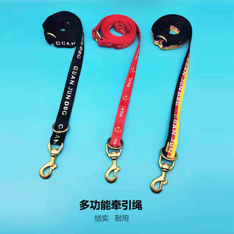 训犬遛狗多功能牵引绳P链一体项狗牵引绳