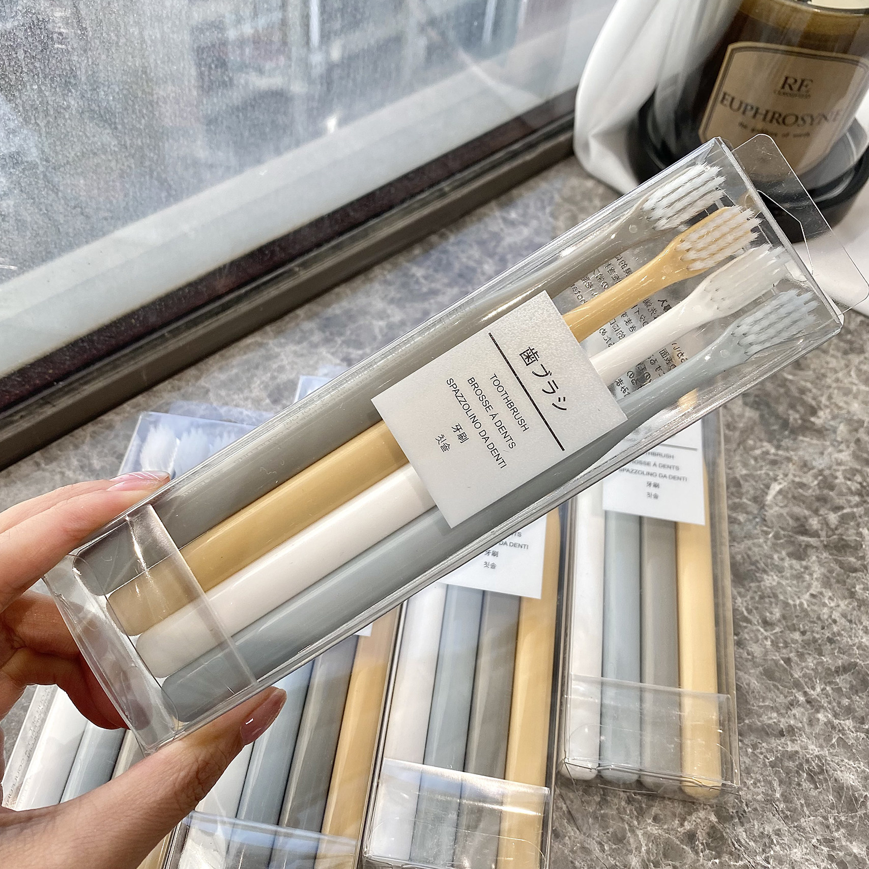 HCMSP131 AH SHEN 2022 신제품 마카롱 심플 남녀 커플 칫솔 4박스