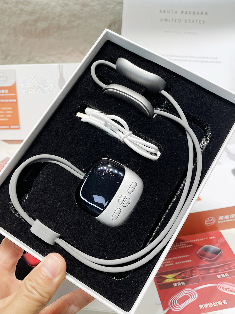 영국 단일 원본 300+ 펜던트 마사지기로 수출 목 경추 척추 마사지기 뜨거운 압축 전기 펄스 목 보호대