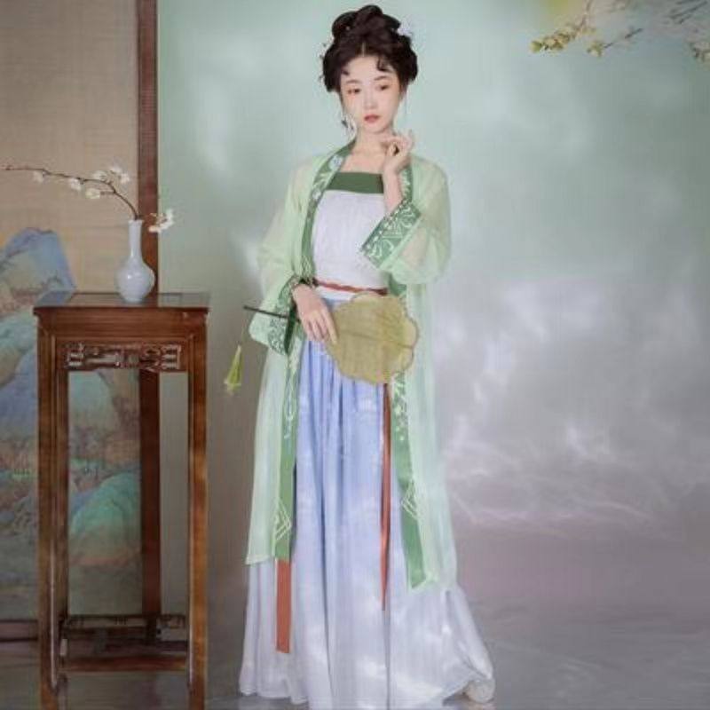 出租汉服抹胸齐腰宋制褙子吊带长衫剧本角色表演古装女日常写真